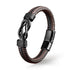 Lederarmband personalisiert Herren braun leder unendlichkeit mit Gravur uniqal